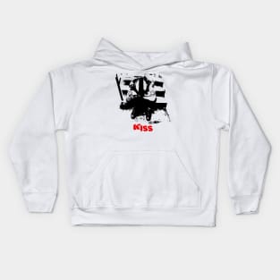 kiss  goes to punk Kids Hoodie